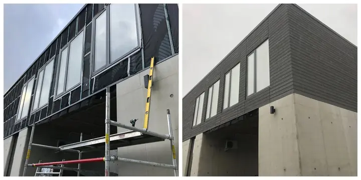 Ventilējamās fasādes siltināšana un apdare